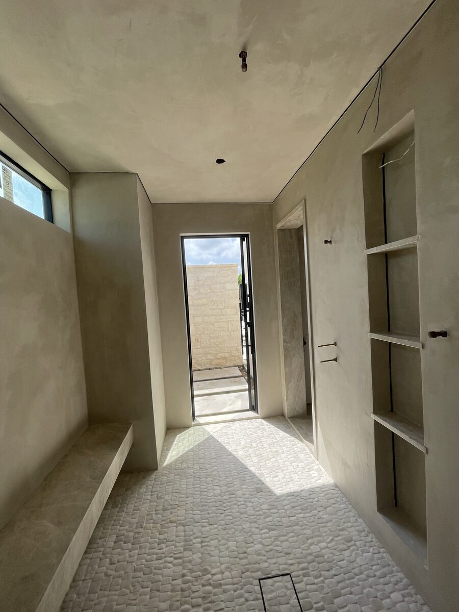 Exterior finish detail